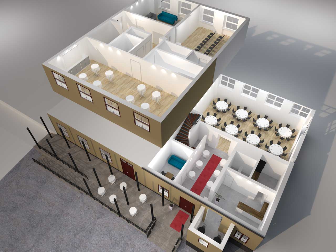 Översikt Mindepartementet i 3D