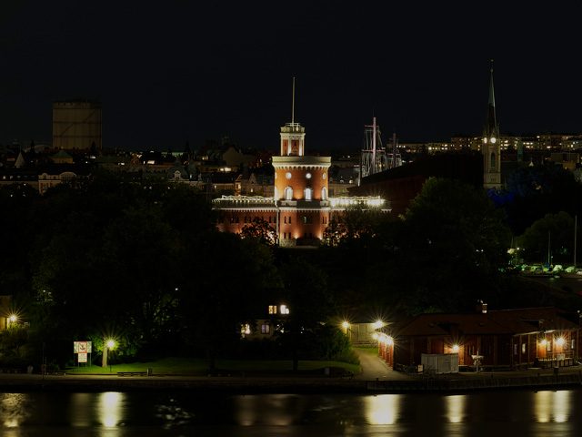 Kastellet Stockholm - Kastellet nattetid