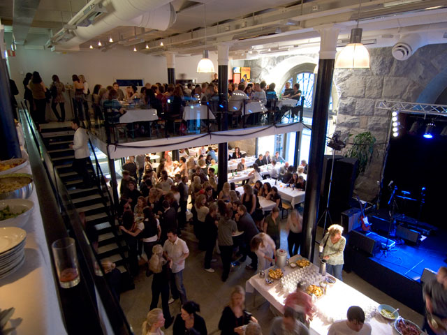 Mingel i två etage på Magasinet Eventlokal