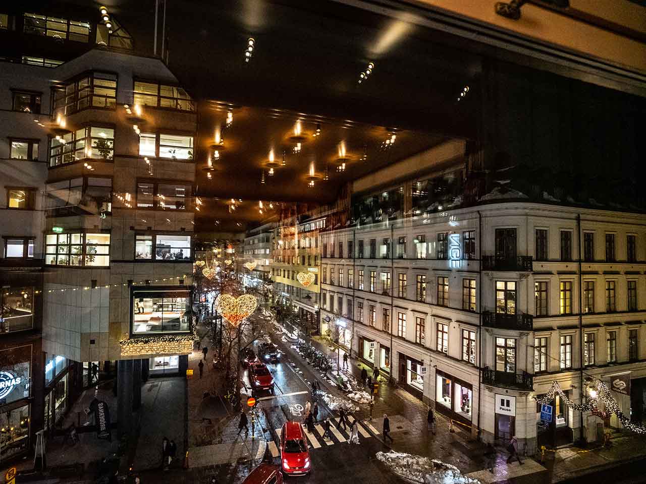 Bygget utsikt från eventlokal