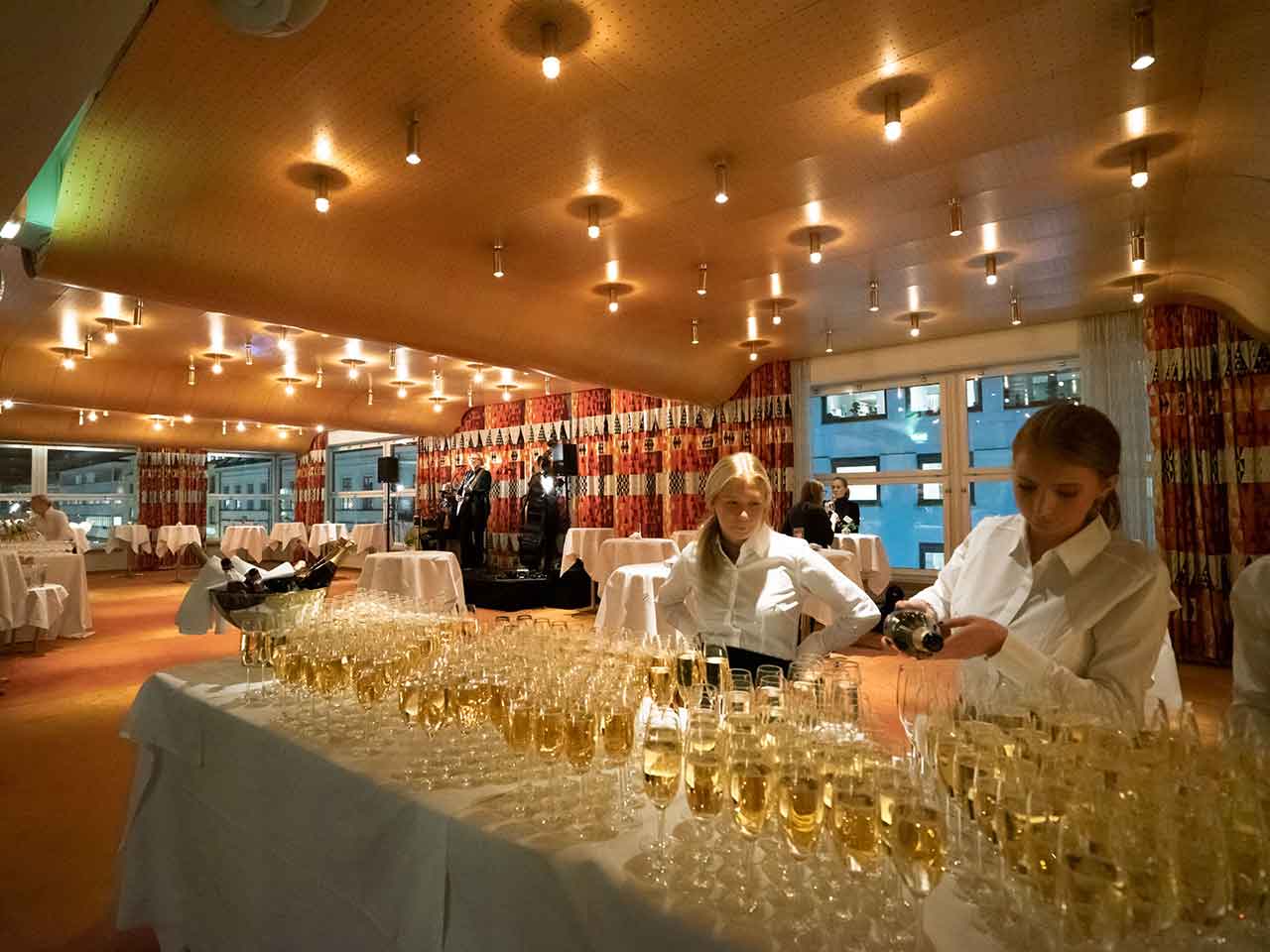 Bygget eventlokal, nedervåning, entré