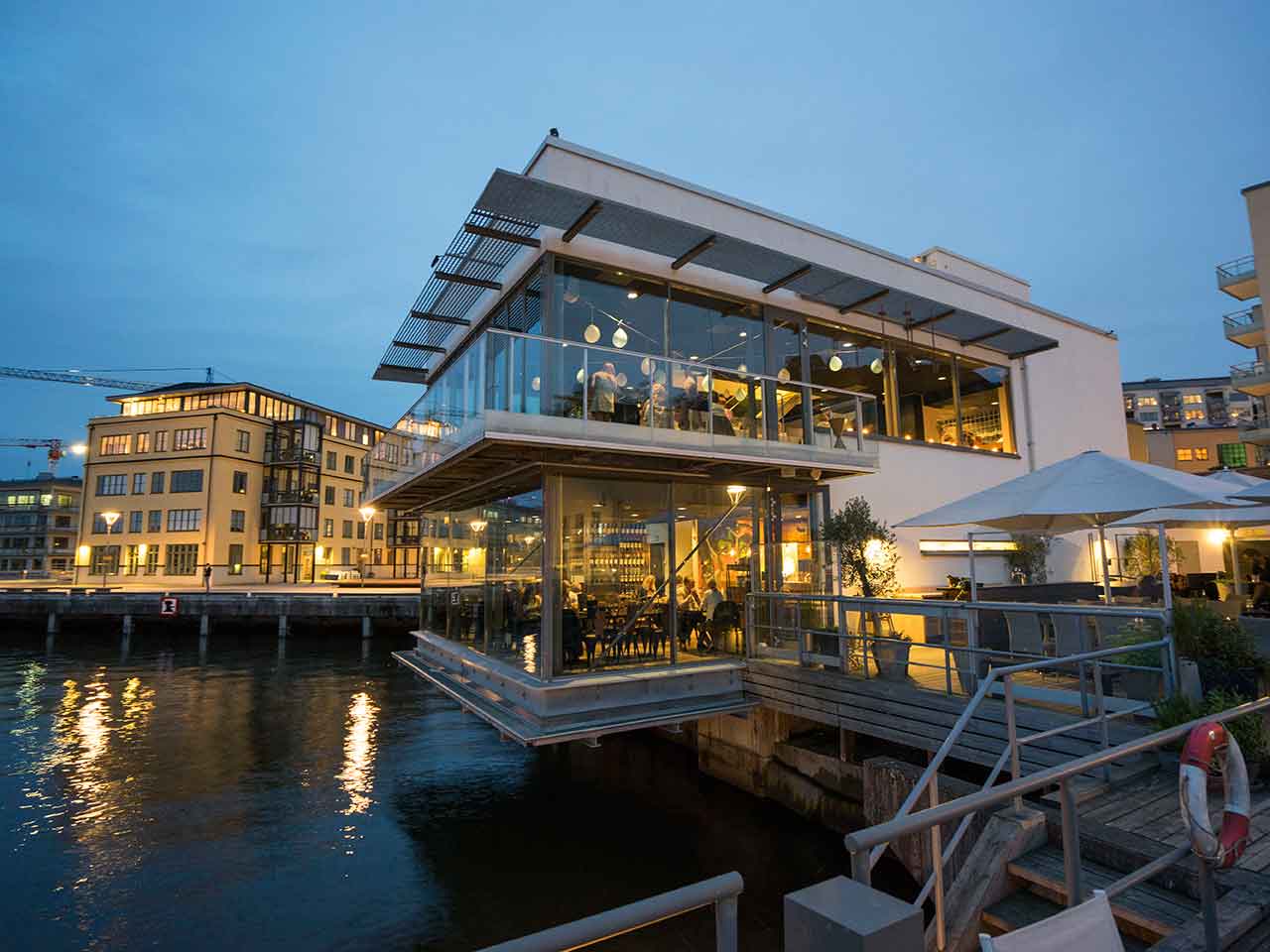 Docklands från vattnet