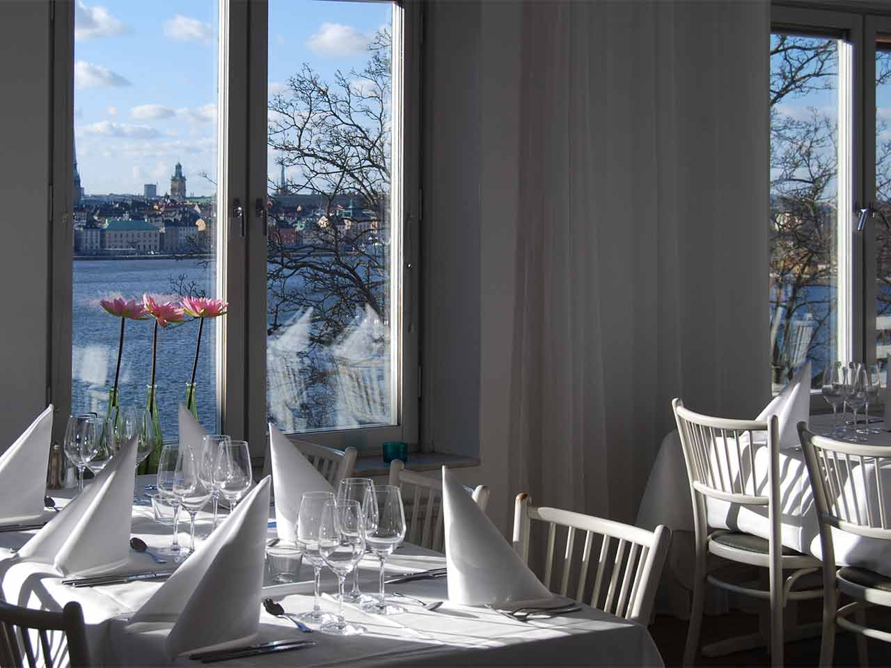 Ersta Terrass Matsal med utsikt