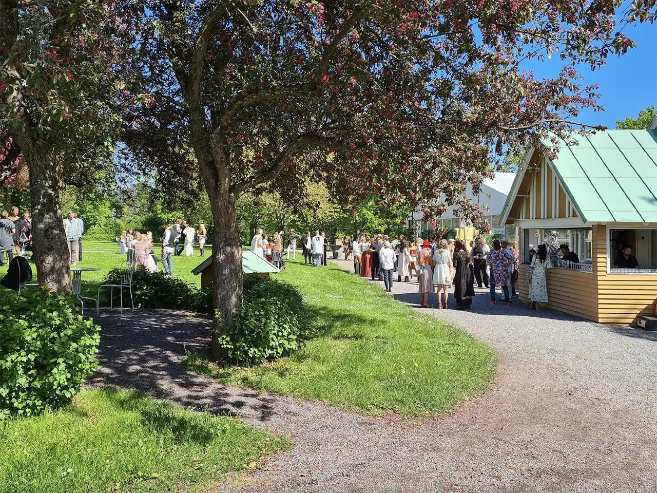 Festvåning på Djurgården - härlig parkmiljö