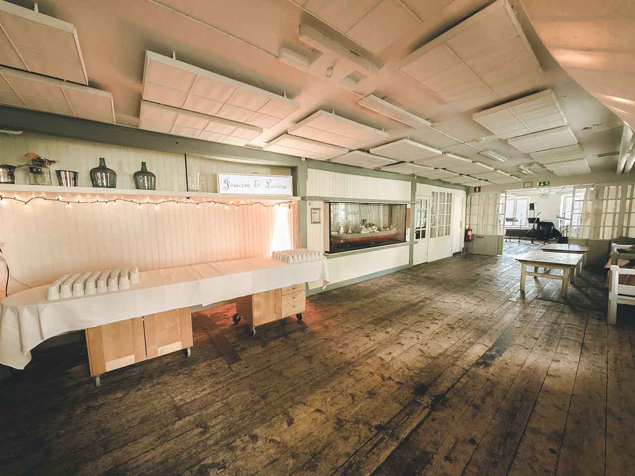 Festlokalen Segelsömmarsalen på Skeppsholmen