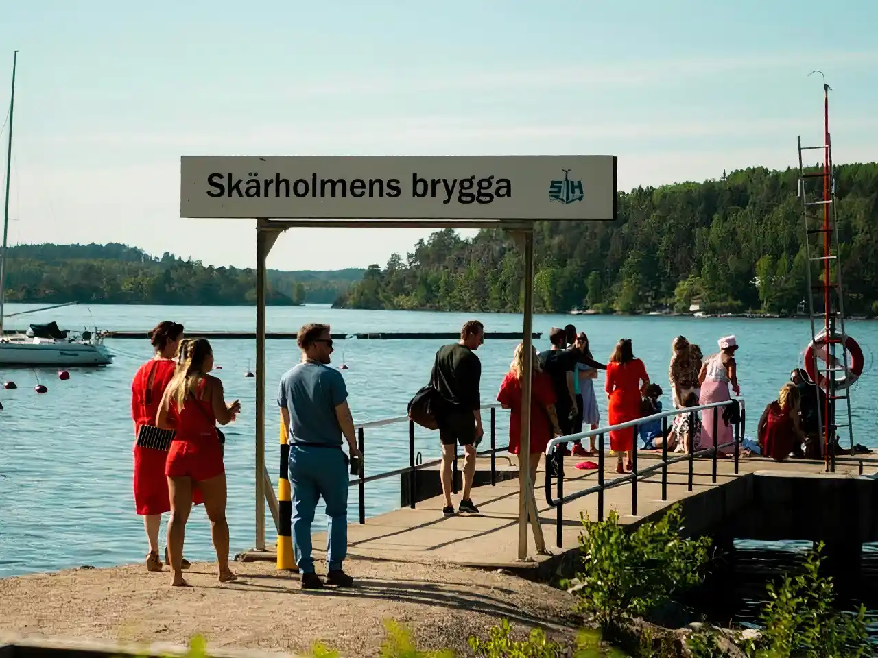 Skärholmens Gård - festvåning vid vattnet, sjöutsikt